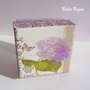 Cutie cadou pentru inel cu liliac aprox 37x60x60 mm