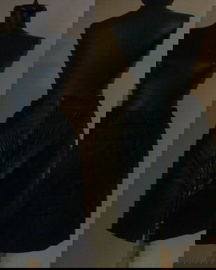 FUSTA PIELE NEAGRA DESIGNER