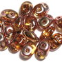 Margele din sticla, Superduo, Copper - Topaz
