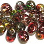 Margele din sticla, Superduo, Crystal Magic Red-Yellow