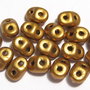 Margele din sticla, Superduo, Matte Metallic Goldenrod