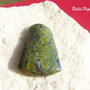 Pandantiv 1 din green jasper aprox 7x31x46 mm