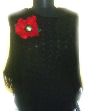 Poncho cu mac impaslit
