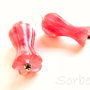 Cercei flori sculptate cuart SORBET