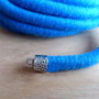 Snur bumbac albastru, 10mm ( 50cm) (KORB 6007 )