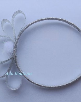 Coronita printese argintie