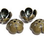 Capacel metalic, antic bronz, 13x6 mm