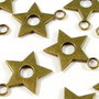 6499 - (10buc) Charms, steluta, aliaj metalic, bronz