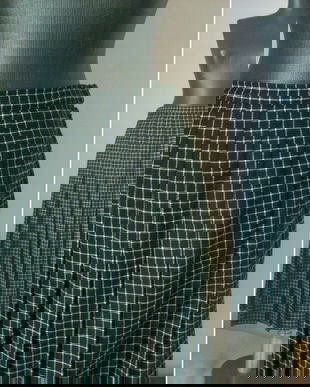 FUSTA PLISATA STOFA LANA