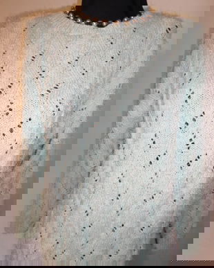 Bluza handmade turcoise marin