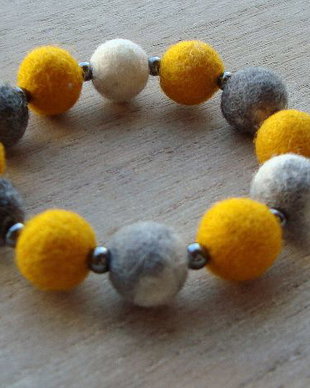 Bratara Yellow and Gray