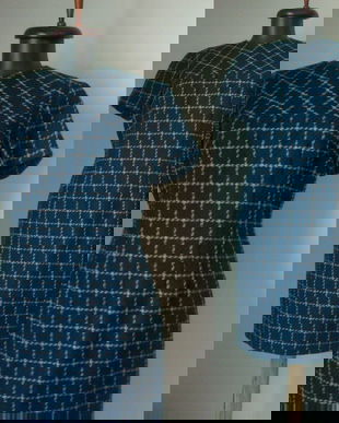 ROCHIE ANII 60 STOFA LANA TESUTA