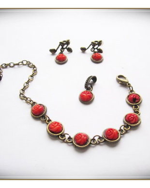SET CORAL BAMBOO SI BRONZ