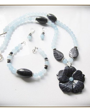 SET- BLUEGOLDSTONE SI JAD BLEU