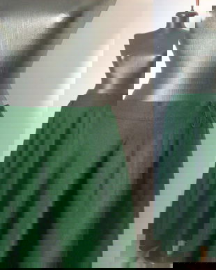 FUSTA LUNGA STOFA LANA VERDE