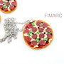 Pepperoni Pizza - colier