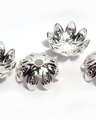 Capacel metalic, argintiu, 9x3.5 mm