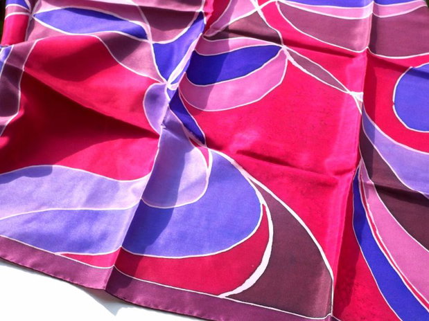 Matase naturala in nuante multicolore