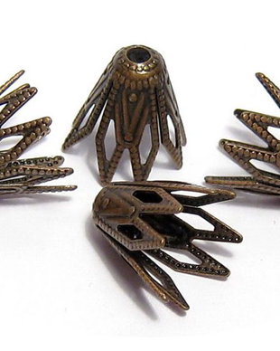 Capacel metalic, cupru, 9x9.5 mm