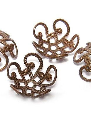 Capacel metalic, cupru, 11x4 mm
