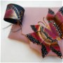 bratara handmade unicat- Burgundy Butterfly