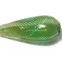 Margele de lampa, lacrima, 30x14 mm