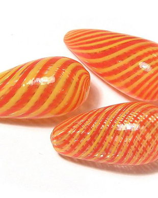 Margele de lampa, lacrima, 30x14 mm