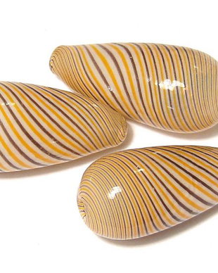 Margele de lampa, lacrima, 30x14 mm
