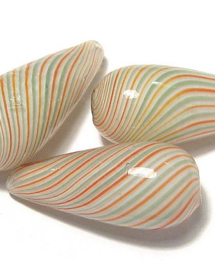 Margele de lampa, lacrima, 30x14 mm