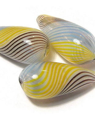 Margele de lampa, lacrima, 30x14 mm