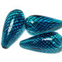 Margele de lampa, lacrima, 30x14 mm