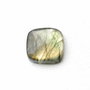 Cabochon Labradorit Rectangular rotunjit ( pernuta)  flashy nuante de ocru  - auriu [ L001R ]