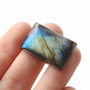 Cabochon Labradorit Rectangular flashy  albastru & auriu - superb  - L003R
