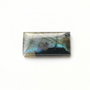 Cabochon Labradorit Rectangular flashy  albastru  verzui cu incluziune laterala neagra  -  L007R