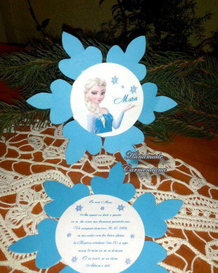 Invitatie  Elsa / Frozen
