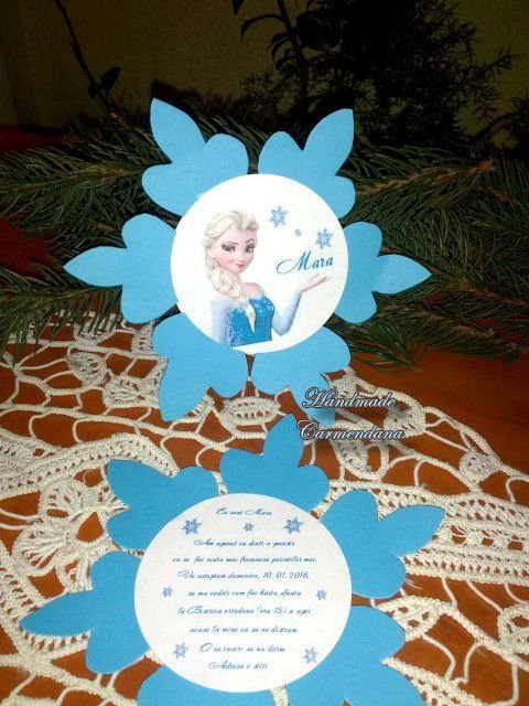 Invitatie  Elsa / Frozen