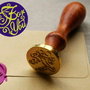 6567 - Sigiliu ceara, For You, cap alama, maner / coada lemn