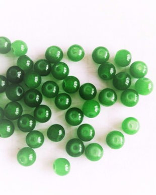 LMS474 - margele sticla verde inchis