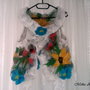 Vesta impaslita pe organza cu flori - Orice Anotimp - rezervat