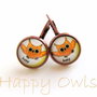 Cercei cu bufnite&tortite cuprate HAPPY