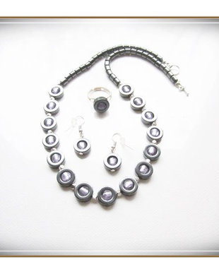 SET- HEMATIT SI MARGELE TIP MURANO