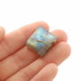 Cabochon Labradorit Rectangular flashy  nuante senine galben verde albastru oranj - LM0070