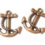 Pandantiv metalic, ancora, cupru, 22.5x21 mm