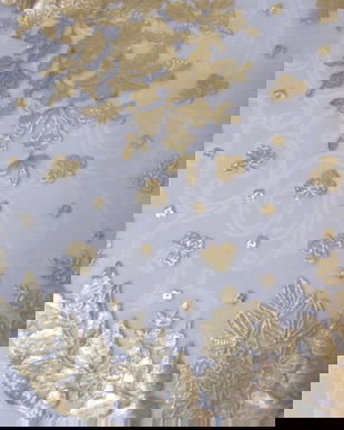 Mileu tulle cu print auriu