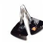 Cercei din Cristale Swarovski triunghi - CE255 - cercei negri, cercei sclipitori, cadou romantic, cadou pentru ea, cercei geometrici