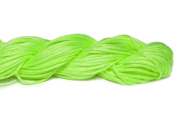 Snur din nailon, 1 mm, verde fosforescent