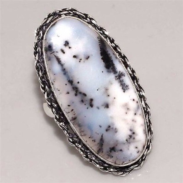 Inel argint si piatra opal