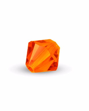 Cristale din sticla, biconice, 3.5x4 mm, fire