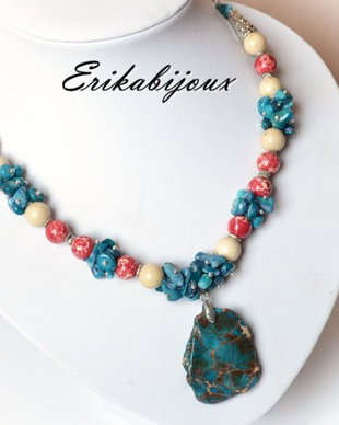 Colier regalit -coral