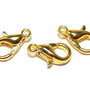 Inchizatoare lobster, metalica, aurie, 10x6 mm
